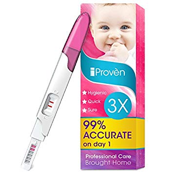 Pregnancy Test FMH-139 of iProven - Pregnant Test Hcg Midstream 3 Test Strips - Test Pregnancy with...