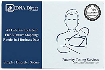 DNA Direct Paternity Test Kit - All Lab Fees & Shipping to Lab Included - Results in 2 Business Days