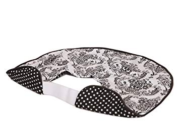 Bacati - Classic Damask White/black Nursing Pillow Cover