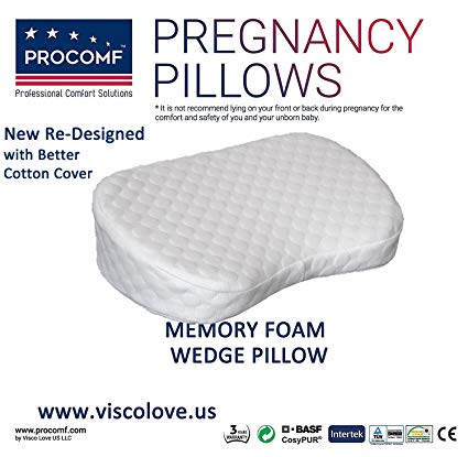 ProComf Wedge Memory Foam Pillow