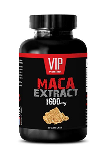 Maca Powder - Maca 1600mg 4: 1 Extract - Increases Fertility (1 Bottle 60 Capsules)
