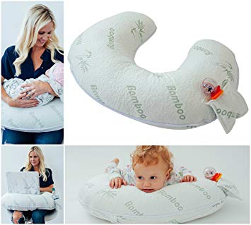 Premium Bamboo Nursing Pillow Slipcover (Pillow Not Included)--100% Waterproof -- Soft...
