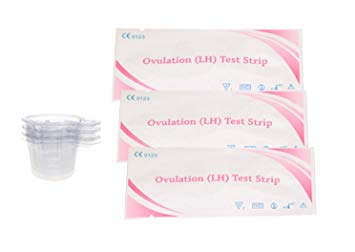 Mocase 50pcs Ovulation Tests Strips Pregnancy Preparation Ovulation LH Test Paper Strip With 50pcs...