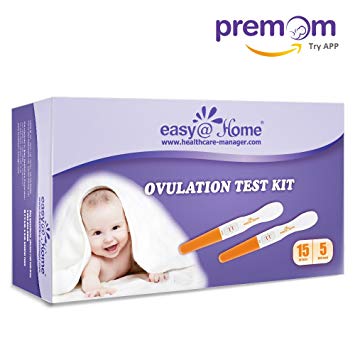 Easy@Home 15 Ovulation (LH) and Plus 5 Pregnancy (hCG) Test Sticks, Midstream Fertility Test Kit...