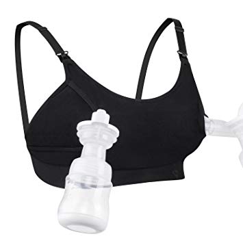 Hands-Free Nursing & Pumping Bra Adjustable Breast-Pumps Holding Bra by Momcozy - Suitable for...