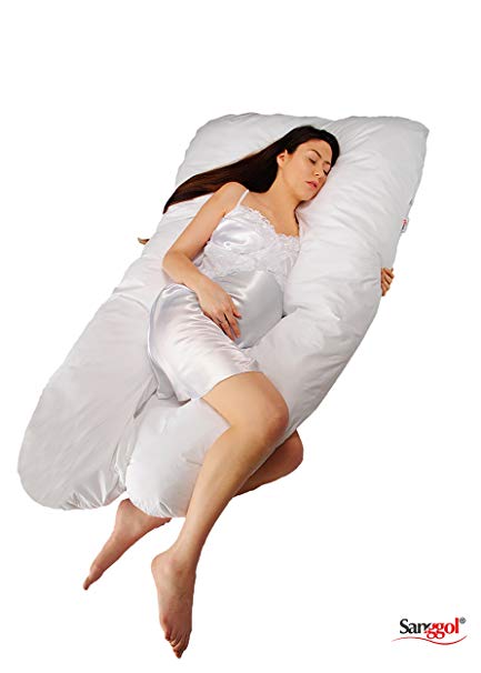 Sanggol Full Body Pregnancy Pillow U Shape Maternity Support Pillow with Washable Removable Cover