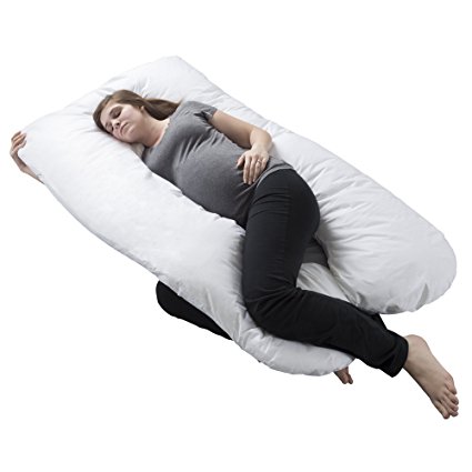Bluestone Pregnancy Pillow, Full Body Maternity Pillow with Contoured U-Shape by, Back Support