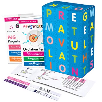 PREGMATE 25 Ovulation (LH) and 3 Progesterone (PdG) Urine Test Strips At Home Fertility Confirmation...