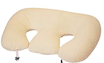 THE TWIN Z PILLOW - CREAM - 6 uses in 1 Twin Pillow ! Breastfeeding, Bottlefeeding, Tummy Time,...