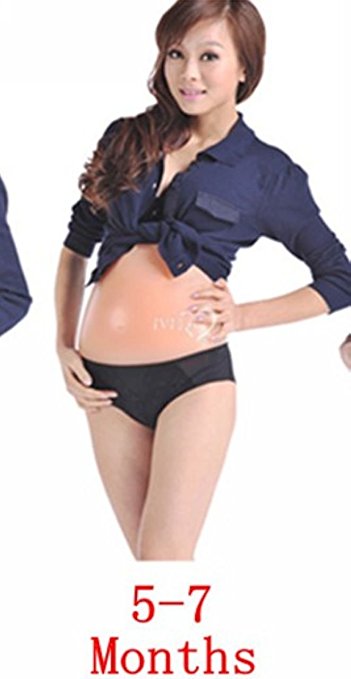 EWIN(R) Soft Silicone Belly For Skinny Bodies Artificial Tummy for Belly Fake Pregnancy Silicone All Size...