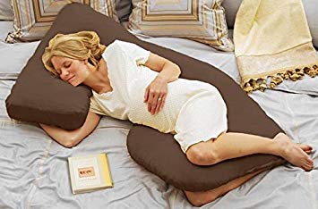 Today's Mom Cozy Cuddler Pregnancy Pillow, Espresso