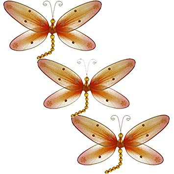 Taylor Dragonfly Decoration orange - small-10