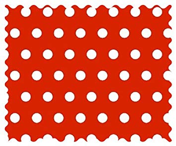 SheetWorld Polka Dots Red Fabric - By The Yard