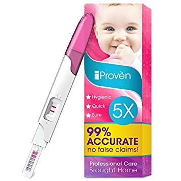 Pregnancy Test FMH-139 of iProven - Pregnant Test Hcg Midstream 5 Test Strips - Test Pregnancy with...
