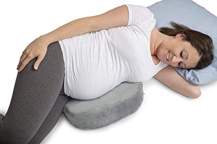 Dr. Flink Velvet Wedge Cushion Pillow For Baby, Or Maternity, Heartburn, Acid Reflux,Supports Body, Belly, Back, Knees, leg, Relieve Pressure, Numbness, Nerve pain, Pregnancy Slant Pillows Support