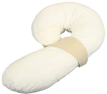 Leachco Preggle Comfort Air-Flow Body Pillow, Ivory/Khaki