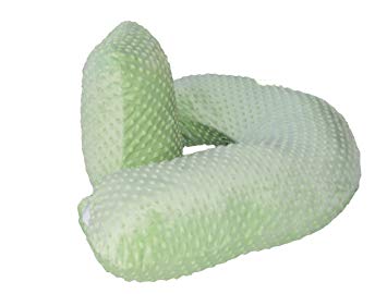 The 4 in 1 NEW One Z GREEN Nursing Pillow w/ AMAZING BACK SUPPORT- LIGHT GREEN Cover!