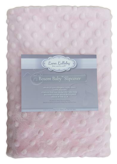 Luna Lullaby Bosom Baby Nursing Pillow Slip Cover, Pink Dot